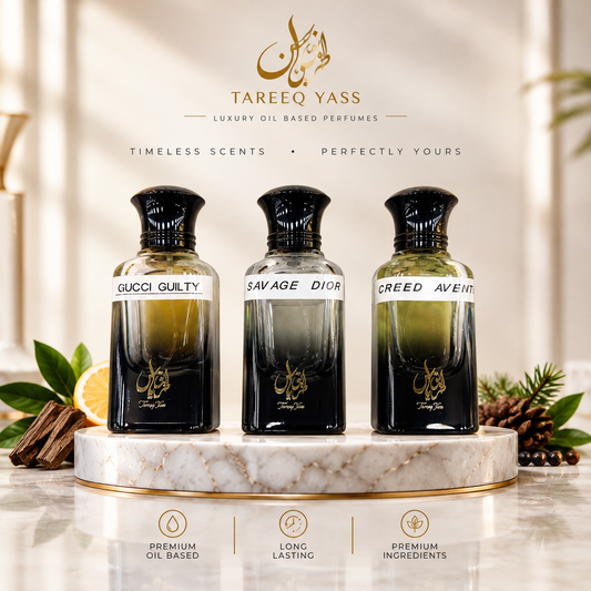 Oil Based Perfumes GUCCI GUILTY + CREED AVENTUS + DIOR SAUVAGE (All Three in One Bundle)