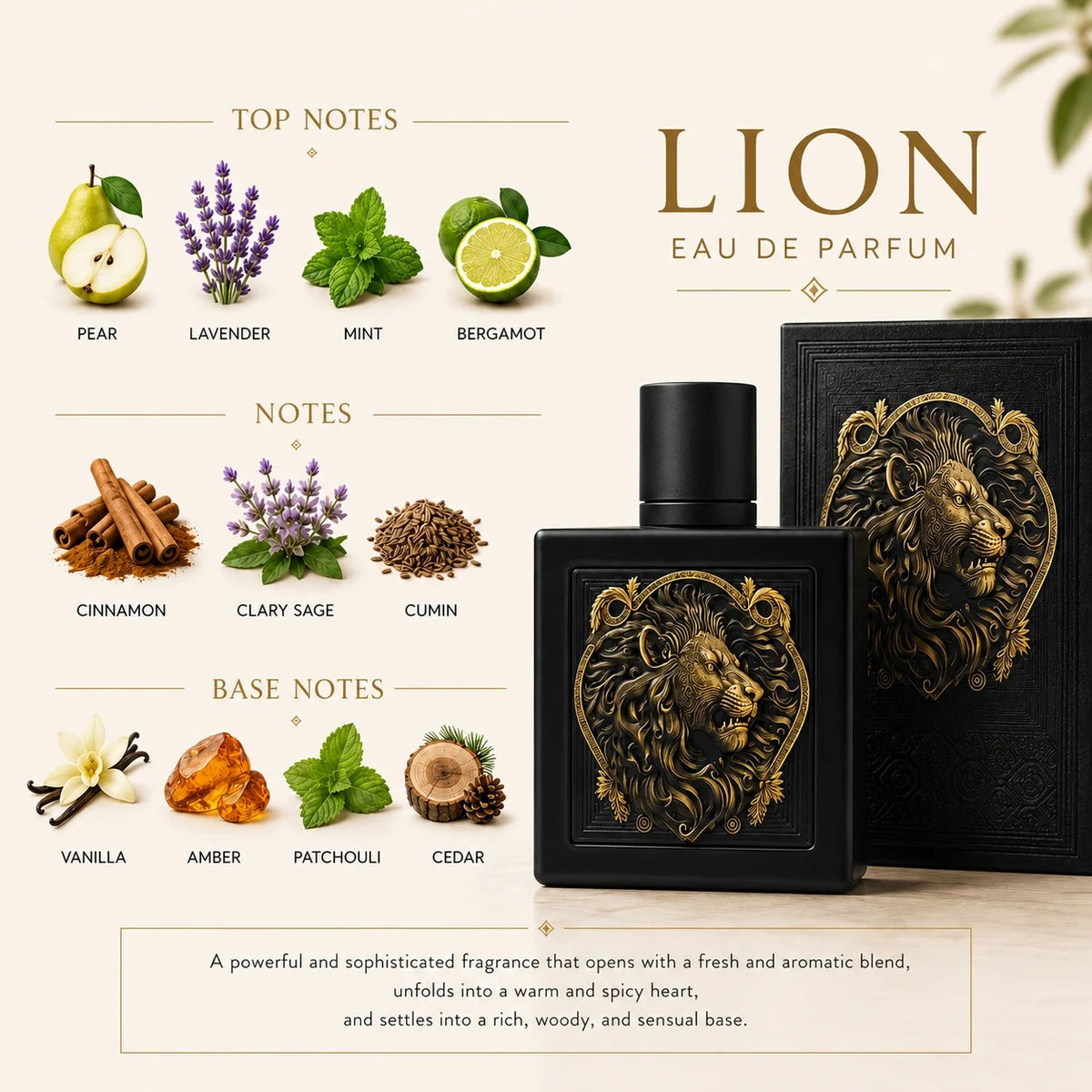 Rayhaan Lion Eau de Parfum.