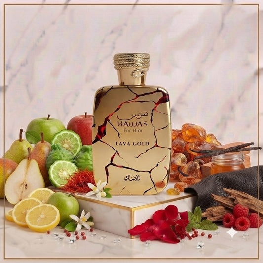 Rasasi Hawas For Him Lava Gold Eau De Parfum.
