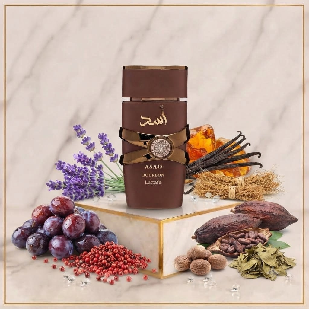 Lattafa Asad Bourbon Eau de Parfum.