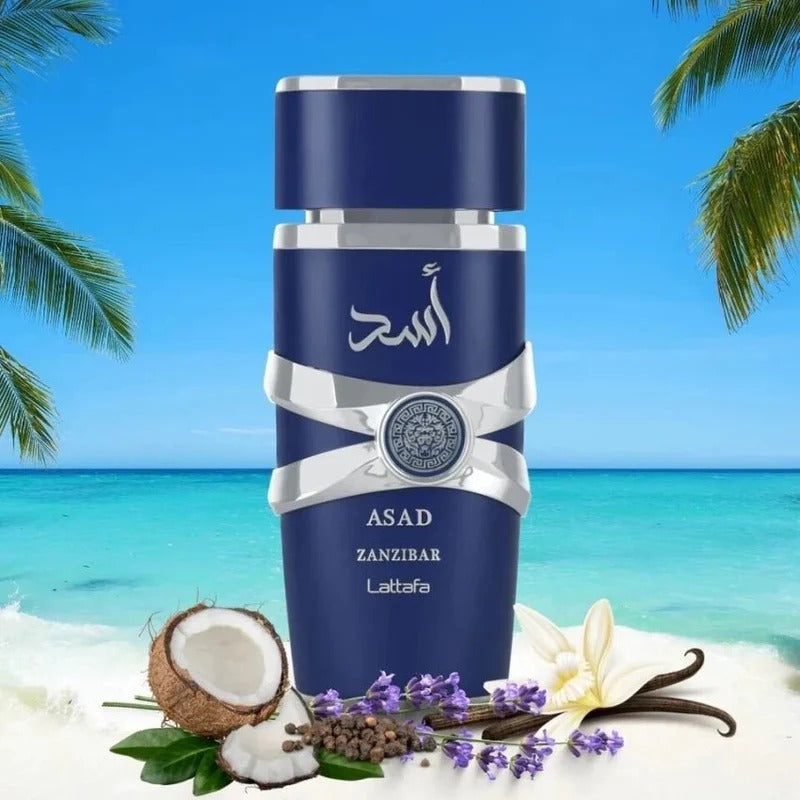 Lattafa Asad Zanzibar Eau de Parfum.