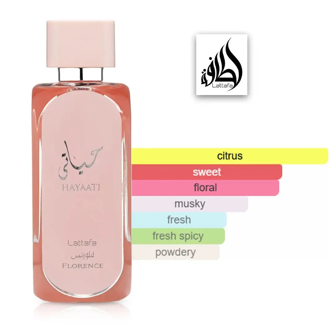 Lattafa Hayaati Florence Eau de Parfum.