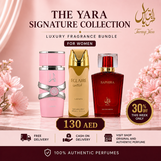 The Yara Signature Collection | Yara EDP, Eclaire Bodyspray & SAPHIRA