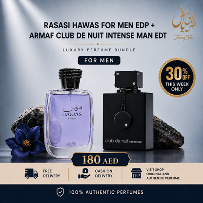 Rasasi Hawas for Men EDP + Armaf Club De Nuit Intense Man EDT