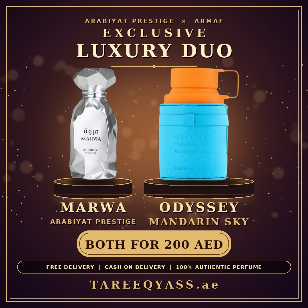 Marwa by Arabiyat Prestige + Odyssey Mandarin Sky by Armaf