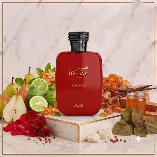 Rasasi Hawas Rouge for Her Eau de Parfum.