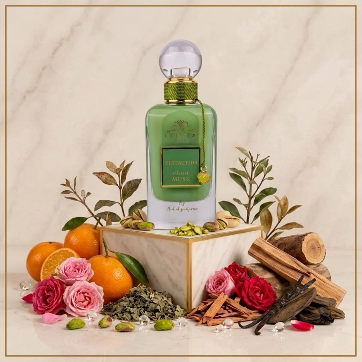 Ard Al Zaafaran Ithra Dubai Musk Pistachio Eau de Parfum.