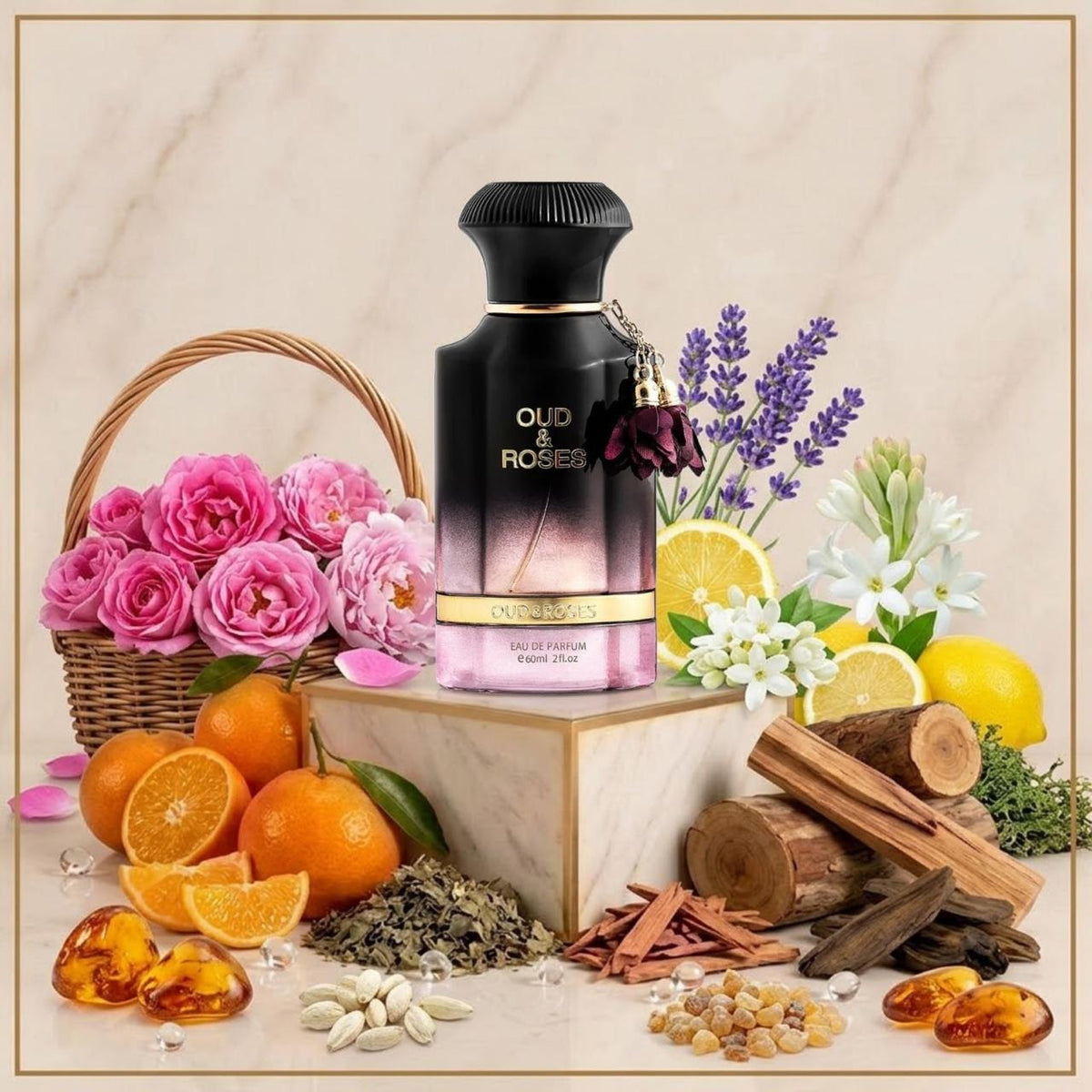 Ahmed Al Maghribi Oud & Roses Eau de Parfum.