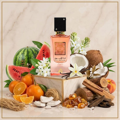 Lattafa Ana Abiyedh Coral Eau de Parfum.