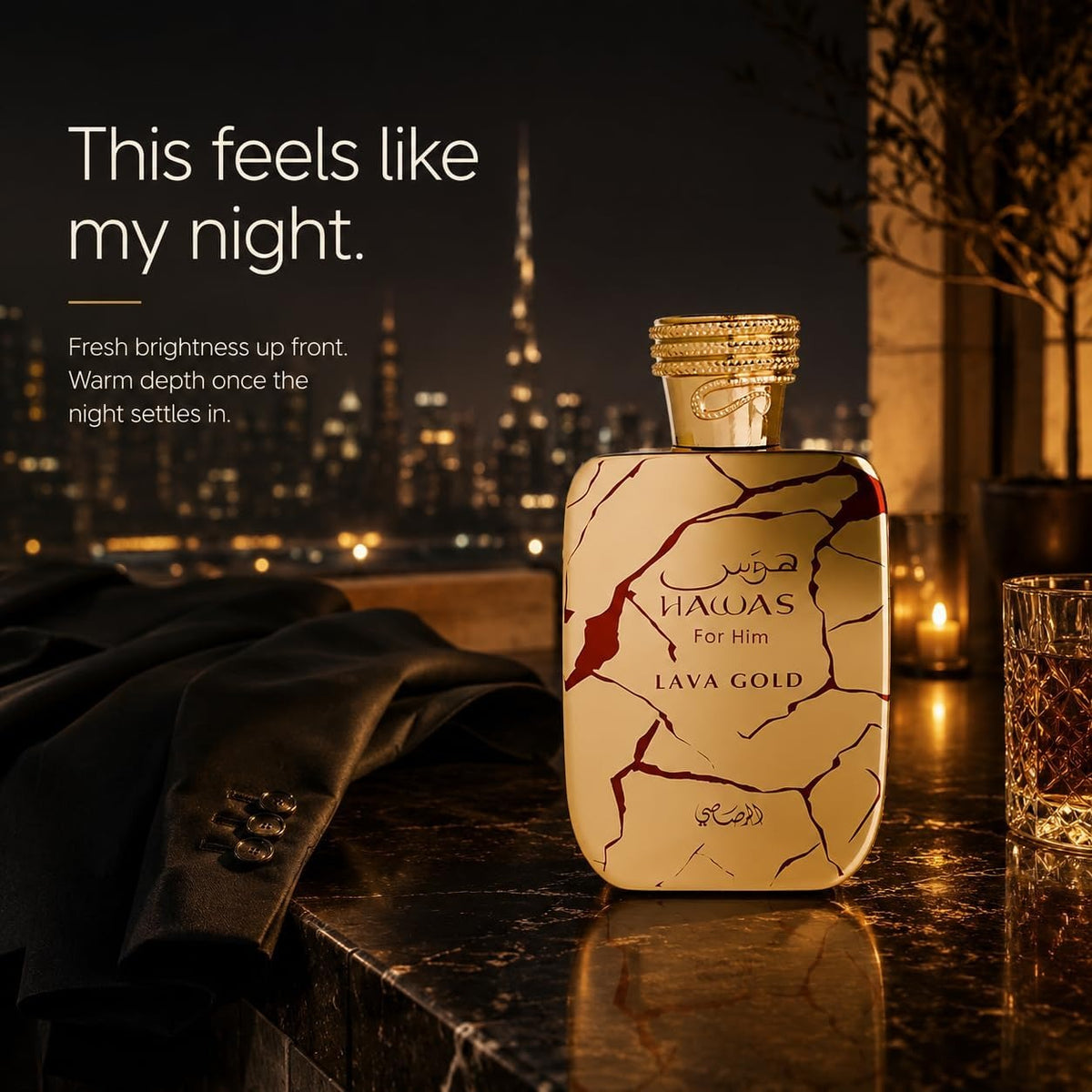 Rasasi Hawas For Him Lava Gold Eau De Parfum.
