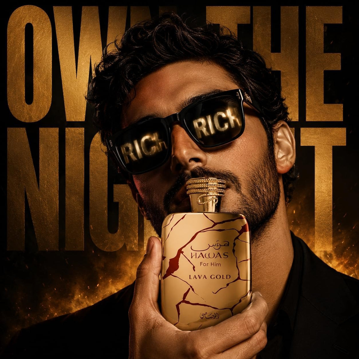 Rasasi Hawas For Him Lava Gold Eau De Parfum.