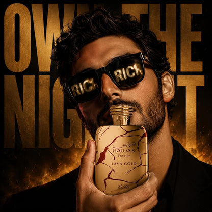 Rasasi Hawas For Him Lava Gold Eau De Parfum.