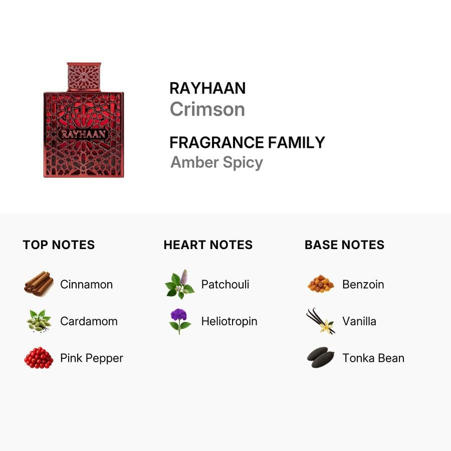 Rayhaan Crimson Eau de Parfum.
