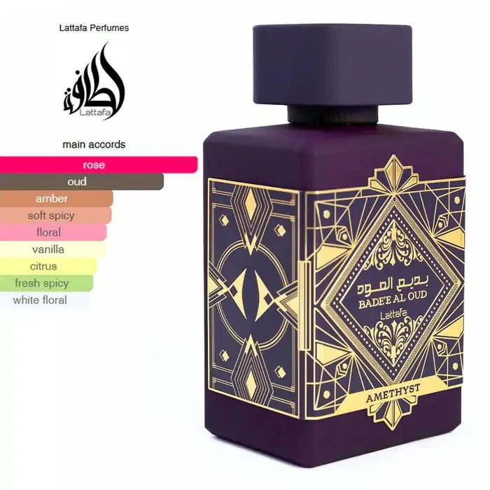 Lattafa Bade'e Al Oud Amethyst Eau de Parfum.