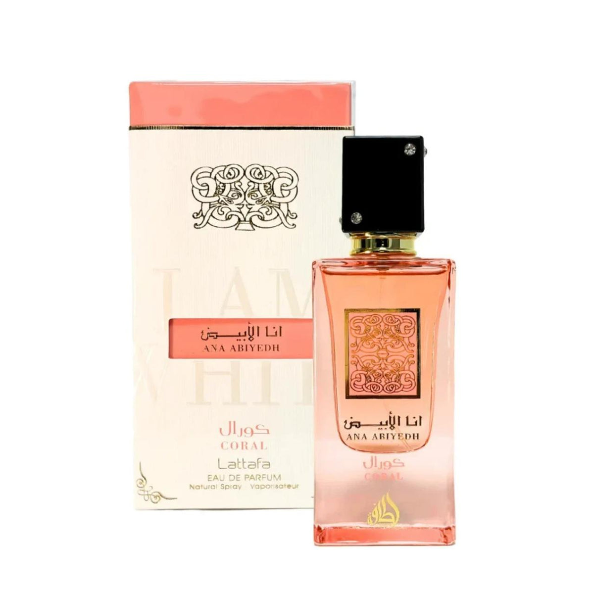 Lattafa Ana Abiyedh Coral Eau de Parfum.