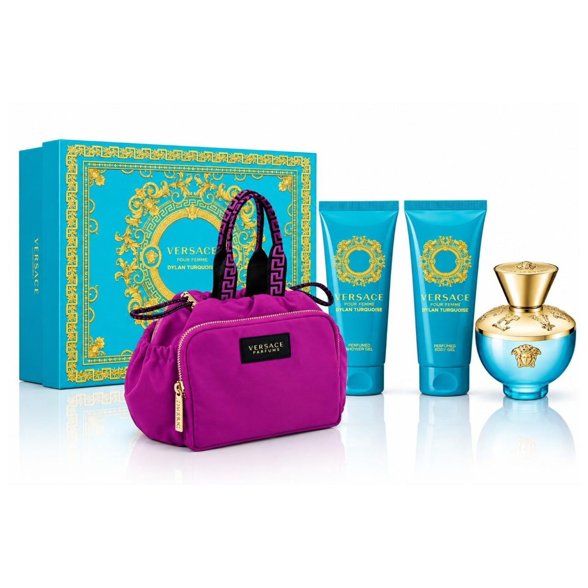 Versace Pour Femme Dylan Turquoise Eau de Toilette Gift Set.